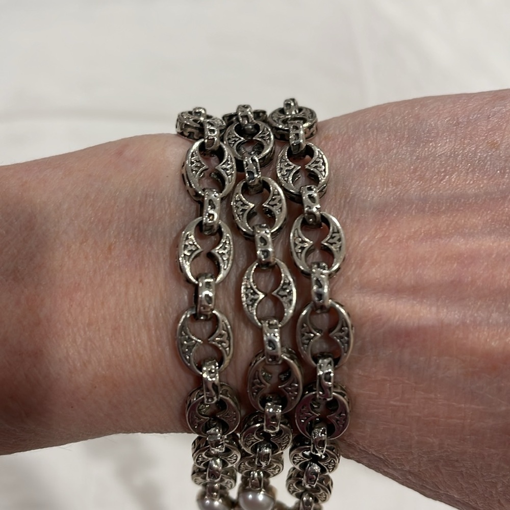 Mars & Valentine Sterling and Pearl Tassel Bracelet *Price Firm* - Picture 7 of 13